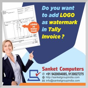 Watermark on Tally Invoice